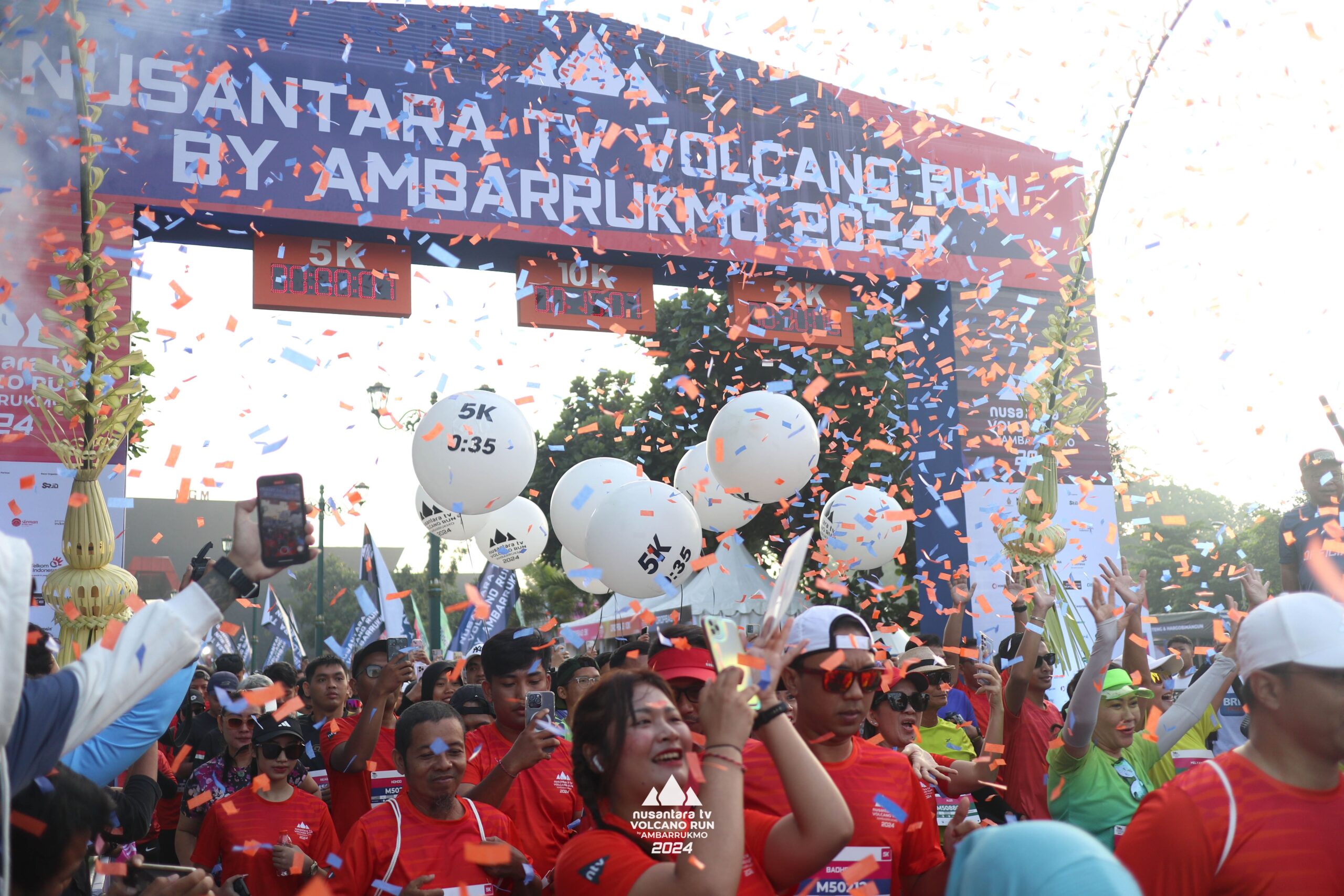 2500 Peserta Sukses Meriahkan Nusantara TV Volcano Run by Ambarrukmo